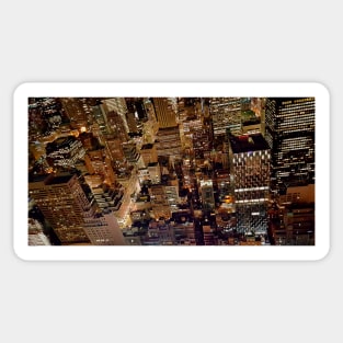 manhattan night Sticker